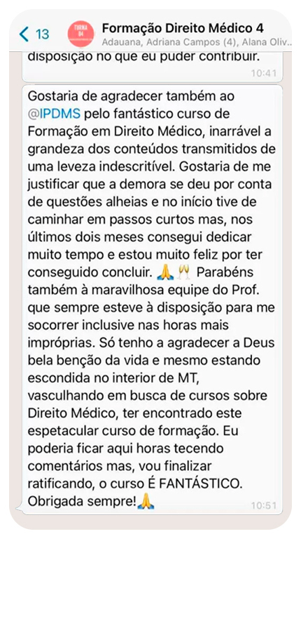 Formação Direito Médico