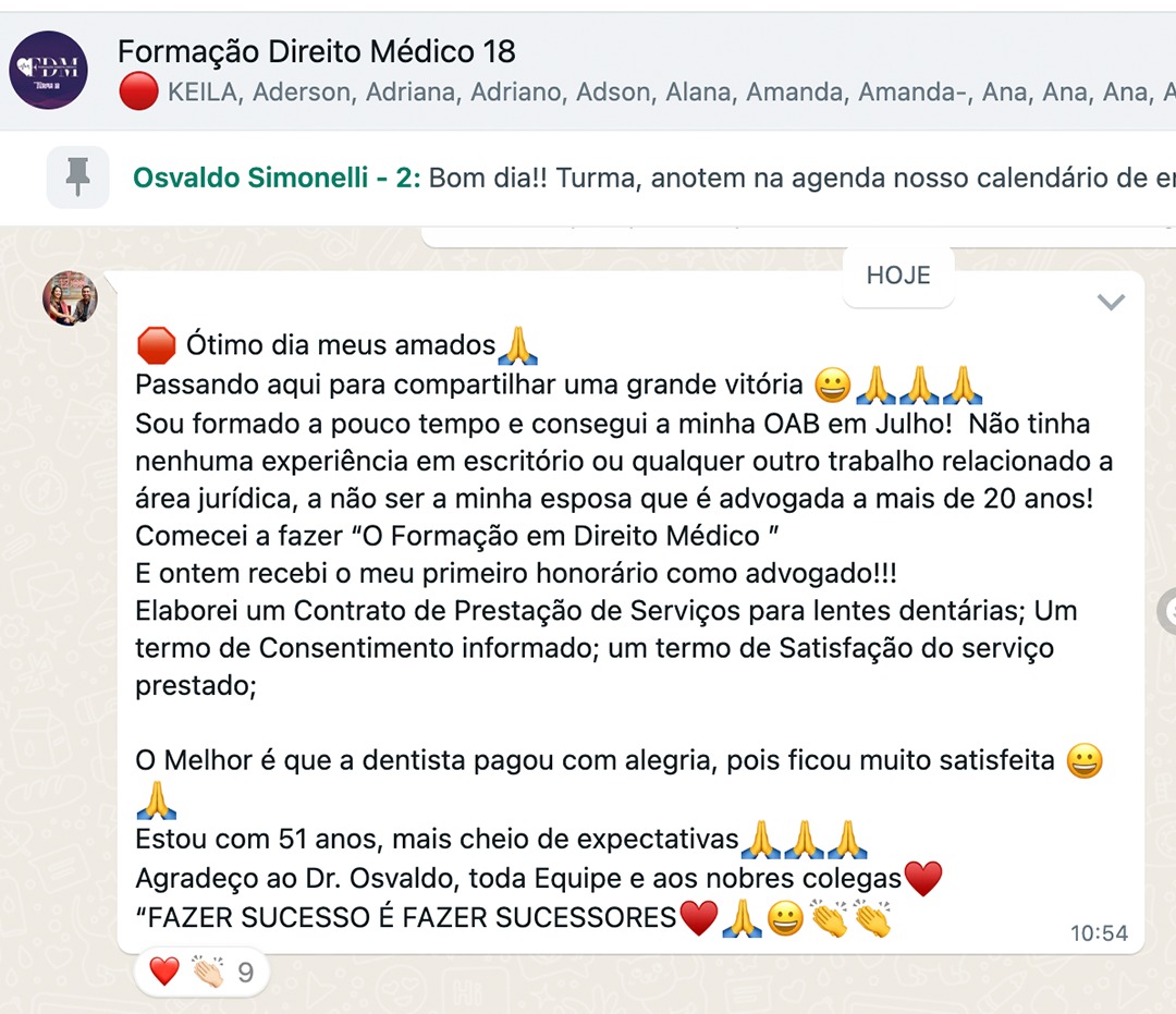 Formação Direito Médico